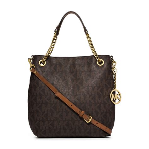 michael kors md chain messenger|Jet Set Medium Logo Chain Shoulder Bag .